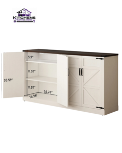 Kitchens Baths & More farmhouse coffee bar cabinet