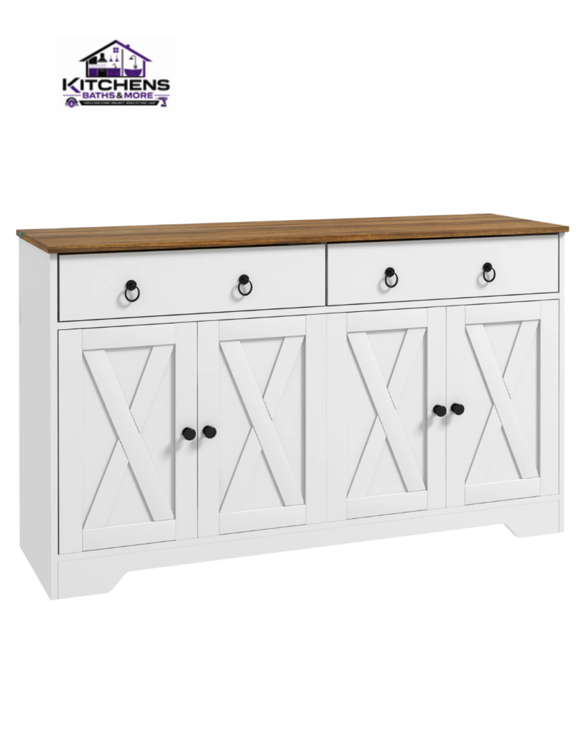 Kitchens Baths & More farmhouse sideboard buffet cabinet