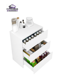 White large kitchen pantry cabinet for modern kitchen organization